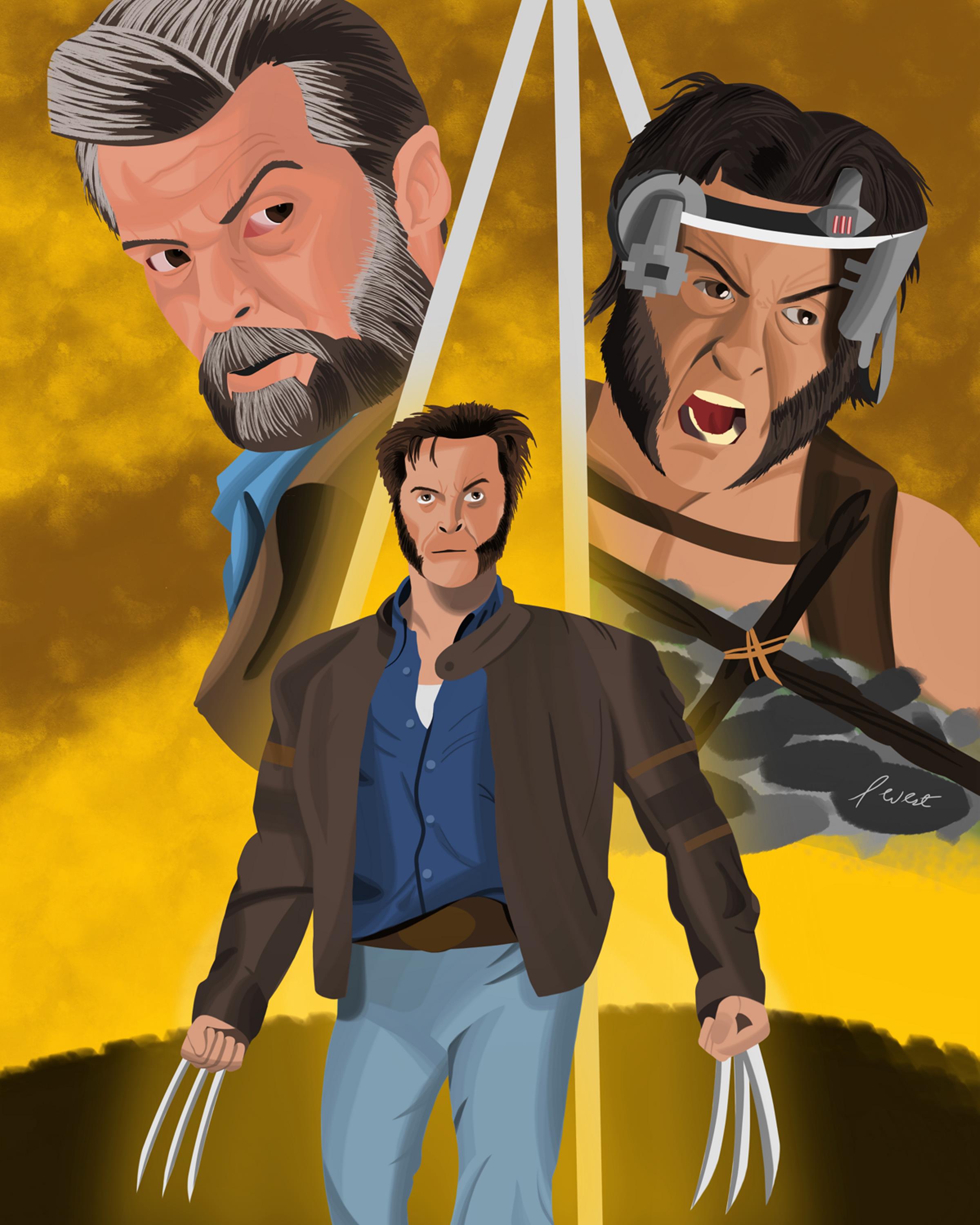 This is a print of Logan through his past appearances